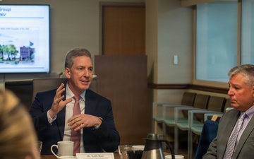 Keith M. Bass discusses federal health workforce priorities at Nellis AFB