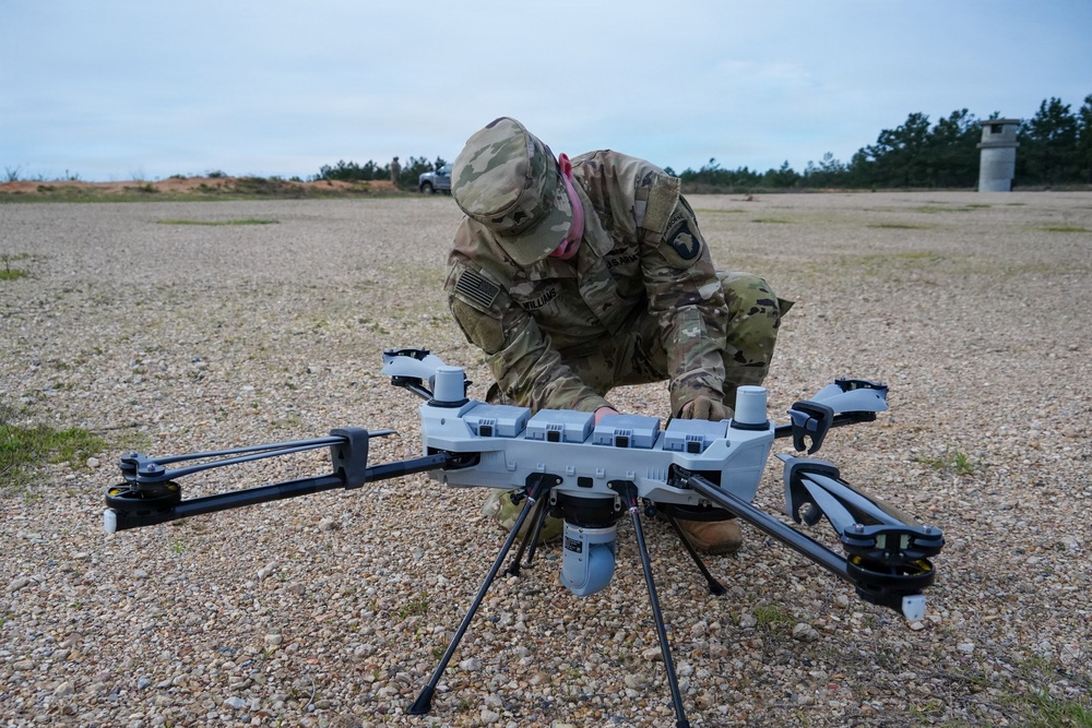 101st employ C100 Drone at JRTC to Observe Artillery Impacts