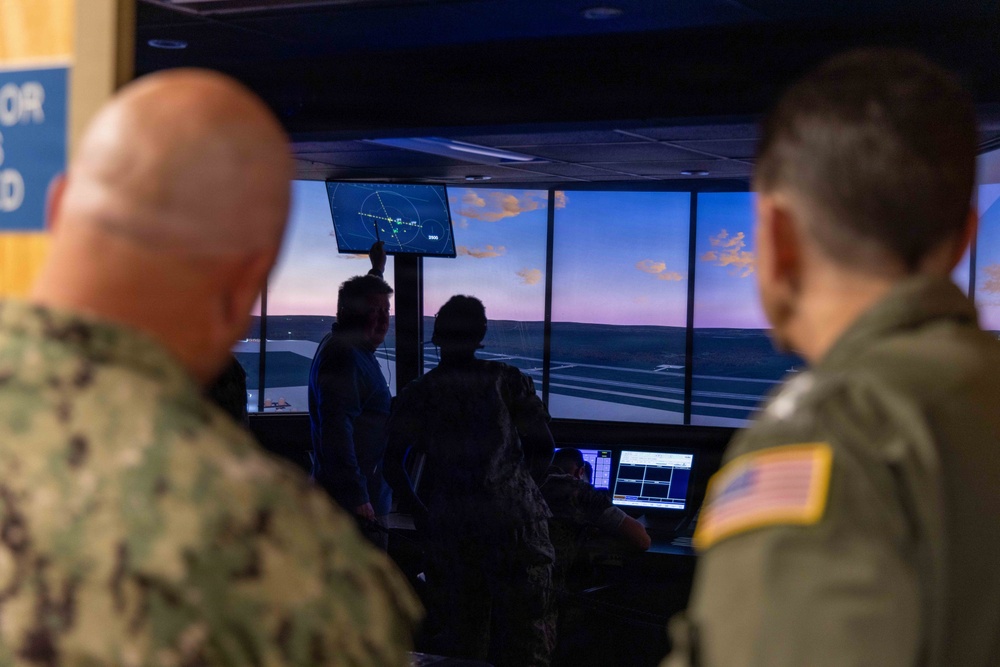 NETC Commander visits NATTC Air Traffic Control School