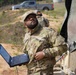 101st MFRC Soldier operates a mobile command system for UAS