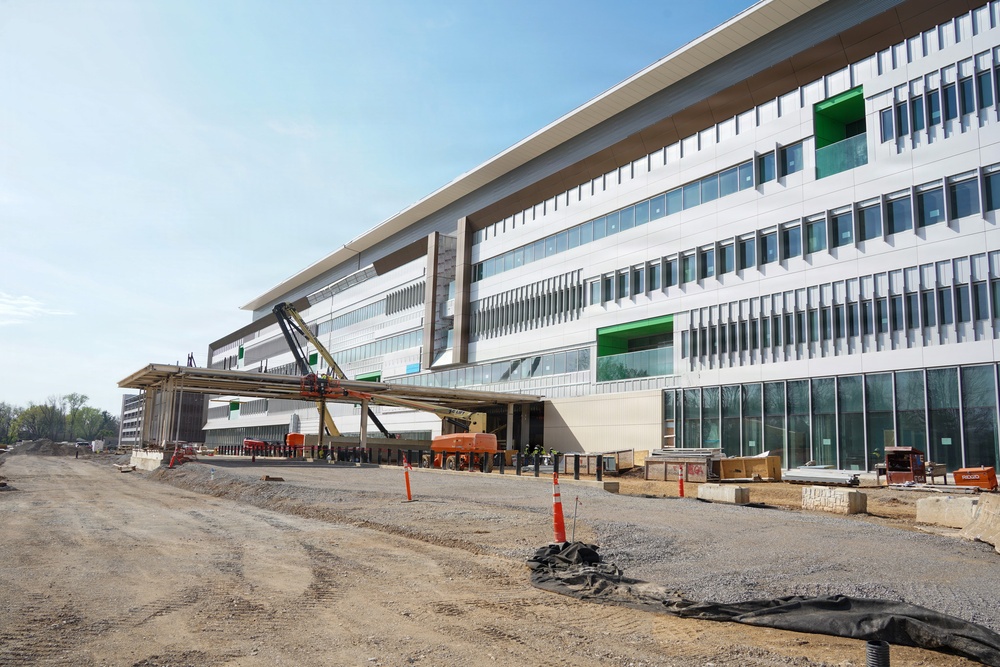 Construction continues at the site of the Louisvile VA Medical Center April 1, 2026