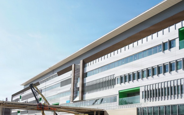 Construction continues at the site of the Louisvile VA Medical Center April 1, 2026