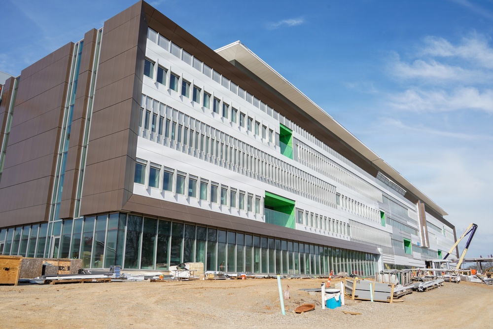 Construction continues at the site of the Louisvile VA Medical Center April 1, 2026
