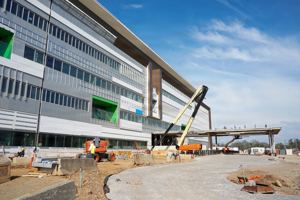 Construction continues at the site of the Louisvile VA Medical Center April 1, 2026