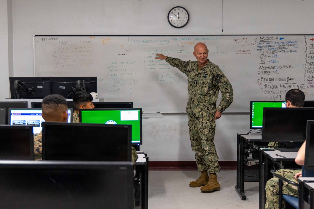 NETC Commander visits NATTC Air Traffic Control School