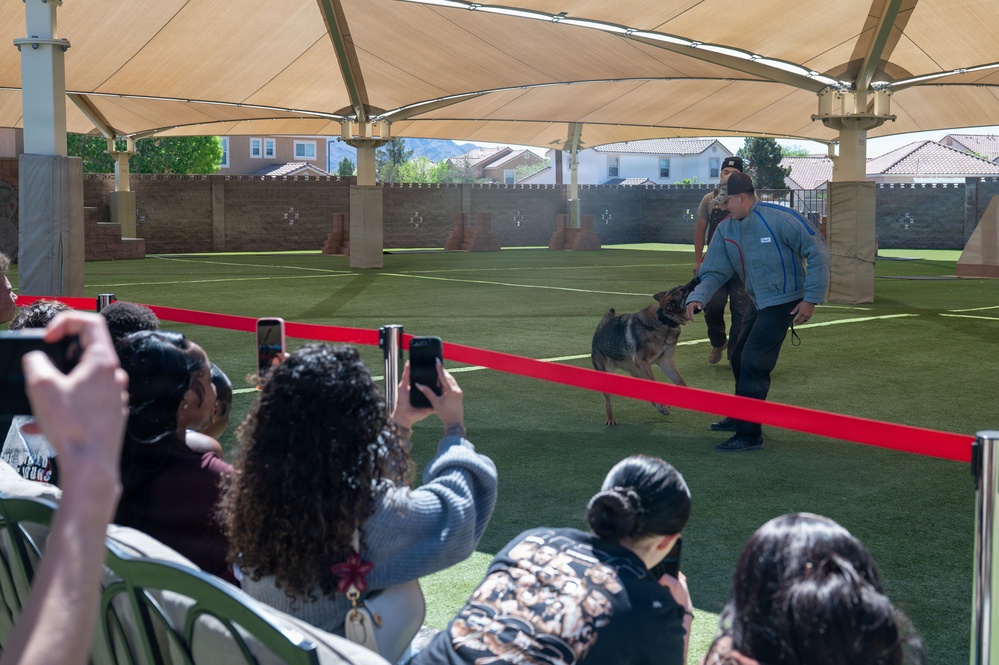 Nellis AFB welcomes foster kids for Airman for a Day tour