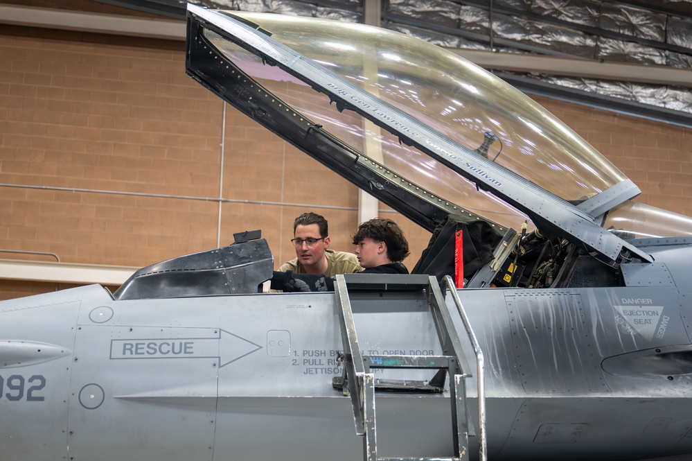 Nellis AFB welcomes foster kids for Airman for a Day tour