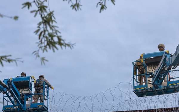 Marines with JTF-SB Conduct Border Reinforcement
