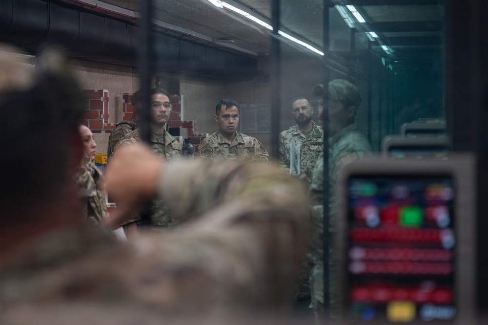 Airmen Test Their Aim During German Armed Forces Proficiency Badge Assessment