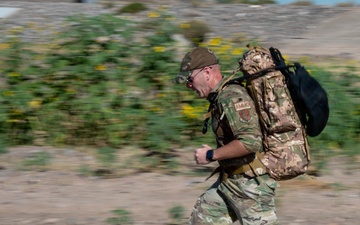 Airmen March During German Armed Forces Proficiency Badge Assessment