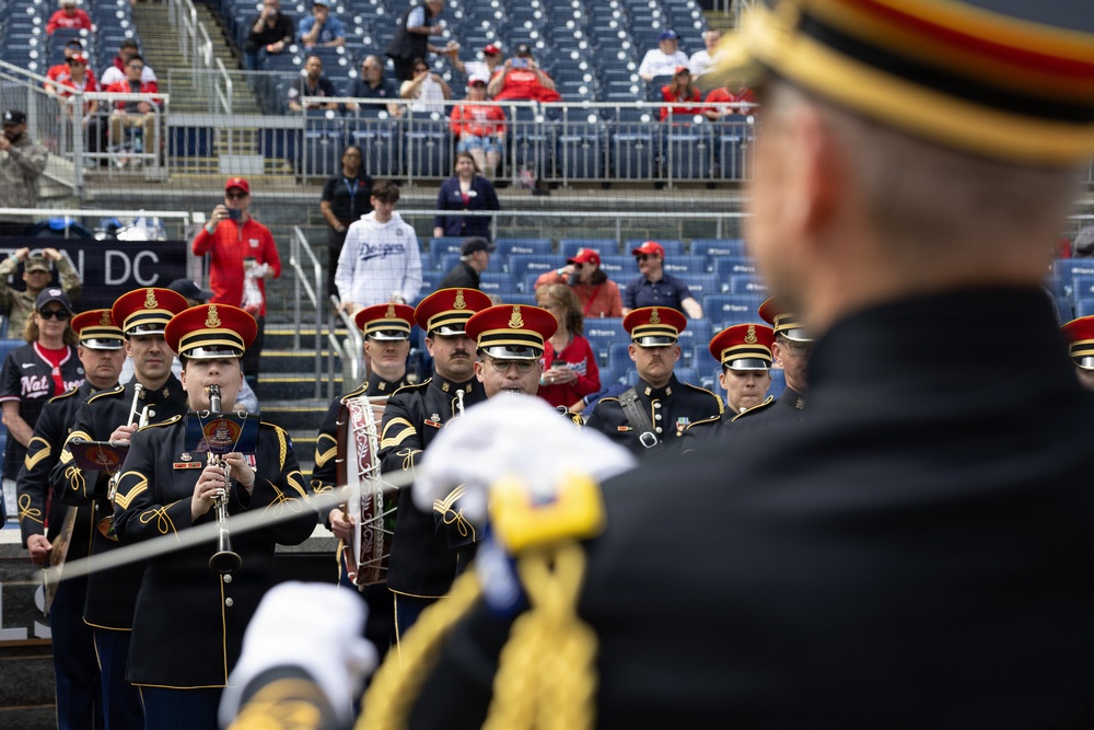 U.S. Army Ceremonial Band performs at Nationals Park Opening Day