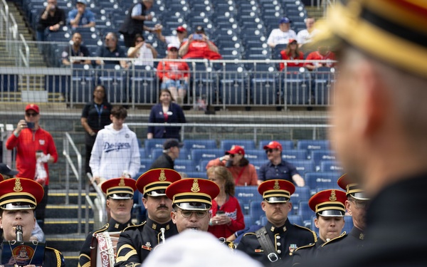 U.S. Army Ceremonial Band performs at Nationals Park Opening Day