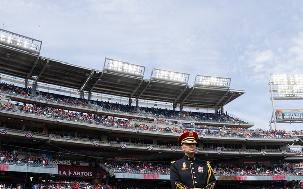 U.S. Army Ceremonial Band performs at Nationals Park Opening Day
