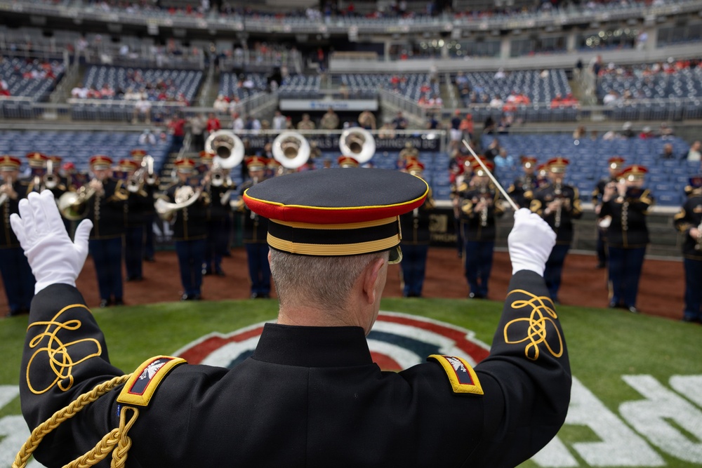 U.S. Army Ceremonial Band performs at Nationals Park Opening Day