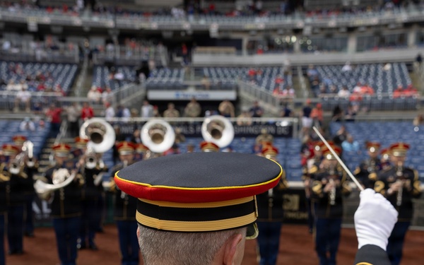 U.S. Army Ceremonial Band performs at Nationals Park Opening Day