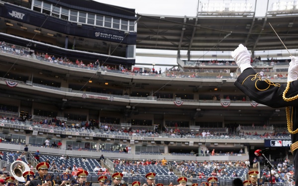 U.S. Army Ceremonial Band performs at Nationals Park Opening Day