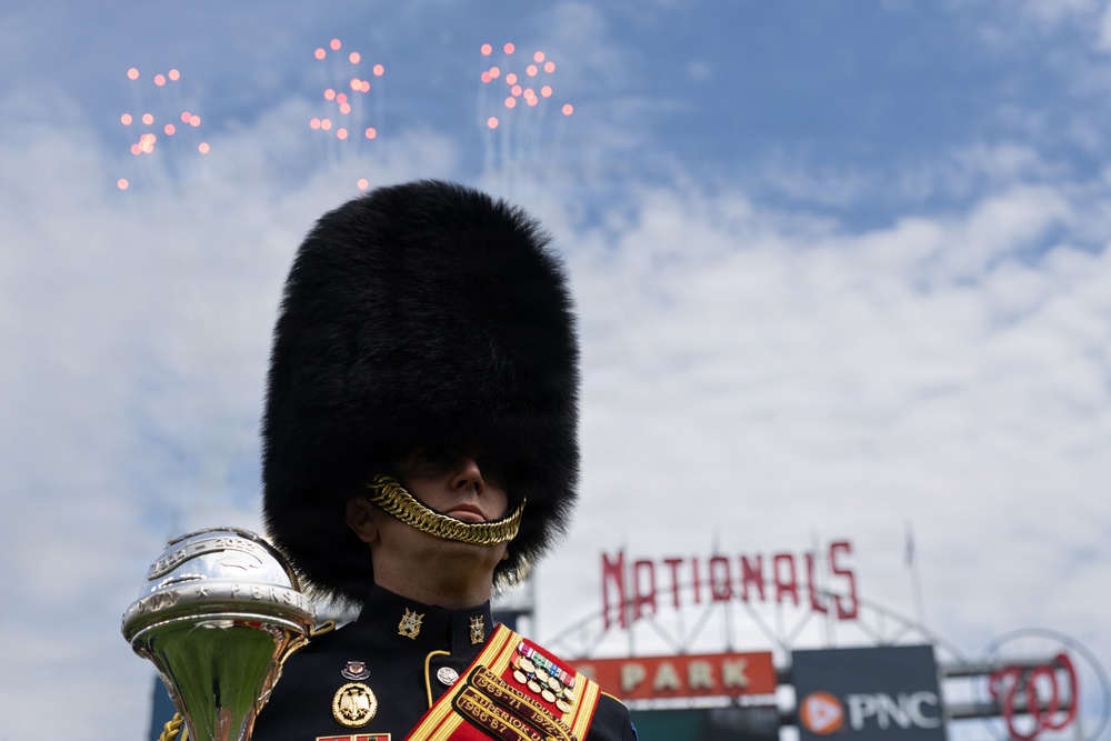 U.S. Army Ceremonial Band performs at Nationals Park Opening Day