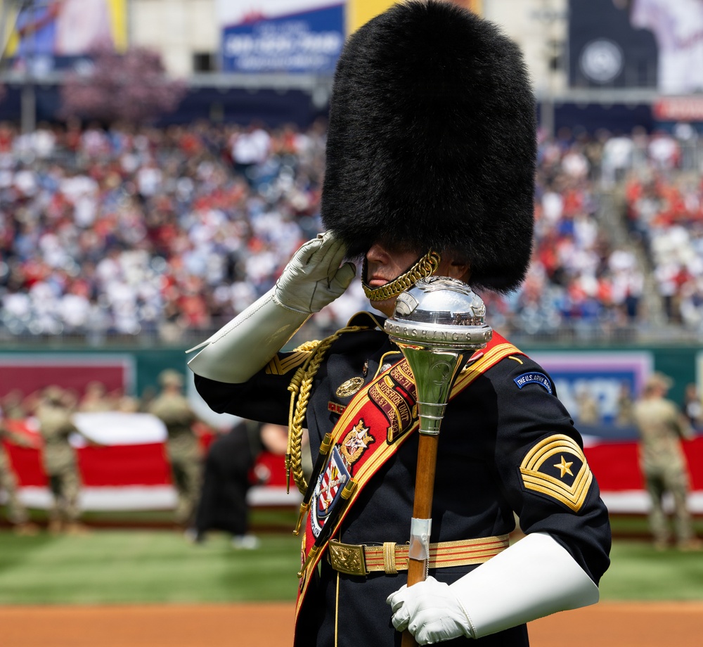 U.S. Army Ceremonial Band performs at Nationals Park Opening Day