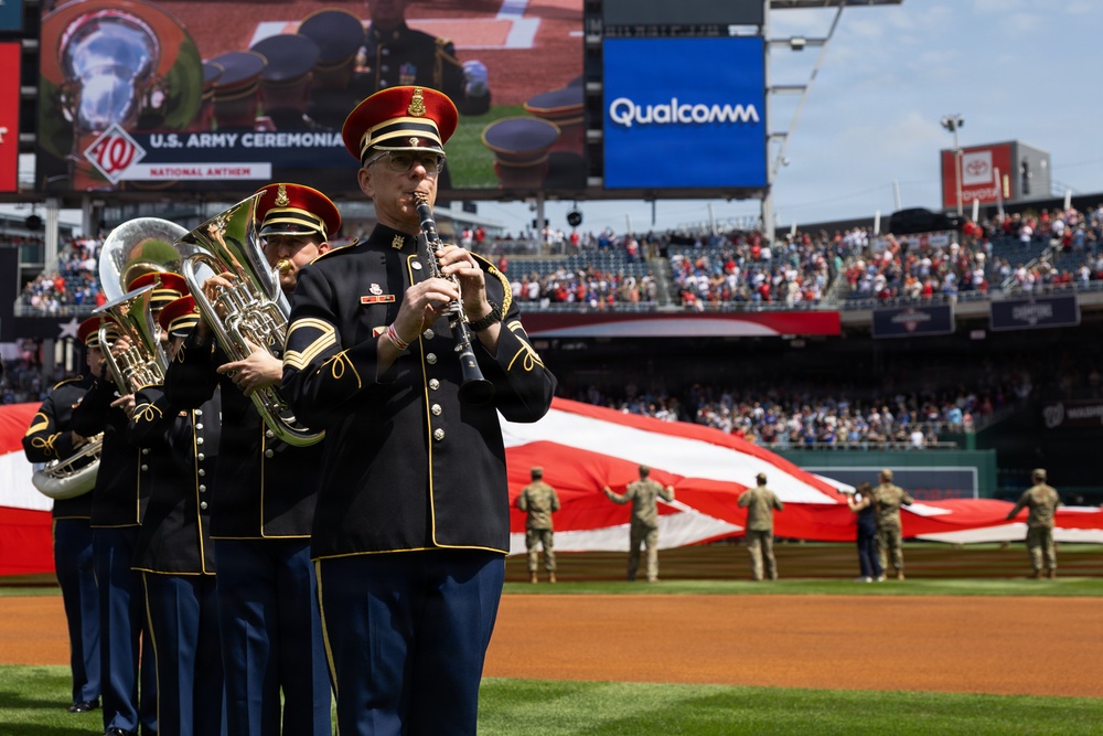 U.S. Army Ceremonial Band performs at Nationals Park Opening Day