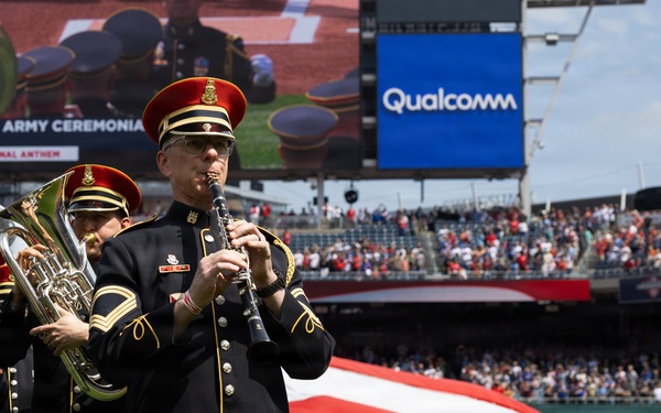 U.S. Army Ceremonial Band performs at Nationals Park Opening Day
