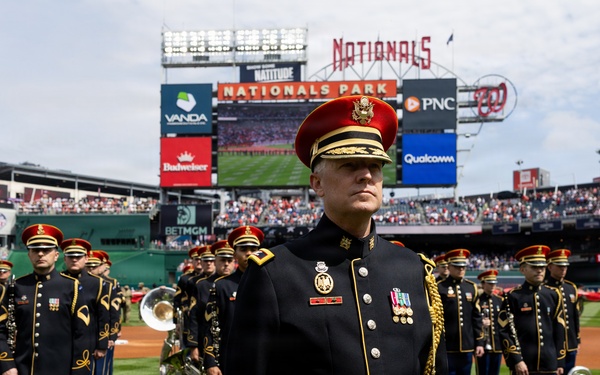 U.S. Army Ceremonial Band performs at Nationals Park Opening Day