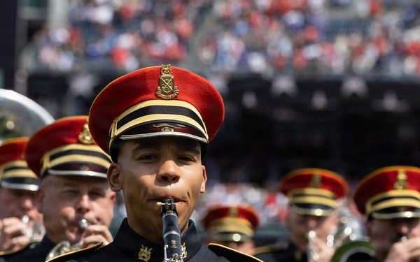 U.S. Army Ceremonial Band performs at Nationals Park Opening Day