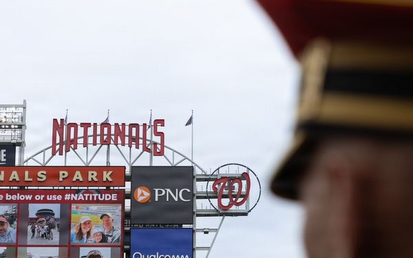 U.S. Army Ceremonial Band performs at Nationals Park Opening Day