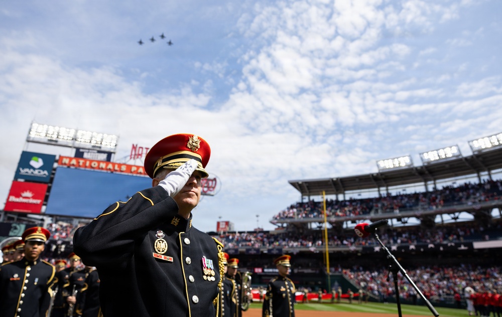 U.S. Army Ceremonial Band performs at Nationals Park Opening Day