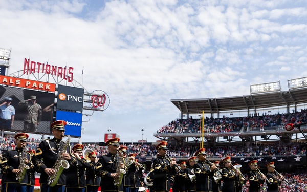 U.S. Army Ceremonial Band performs at Nationals Park Opening Day
