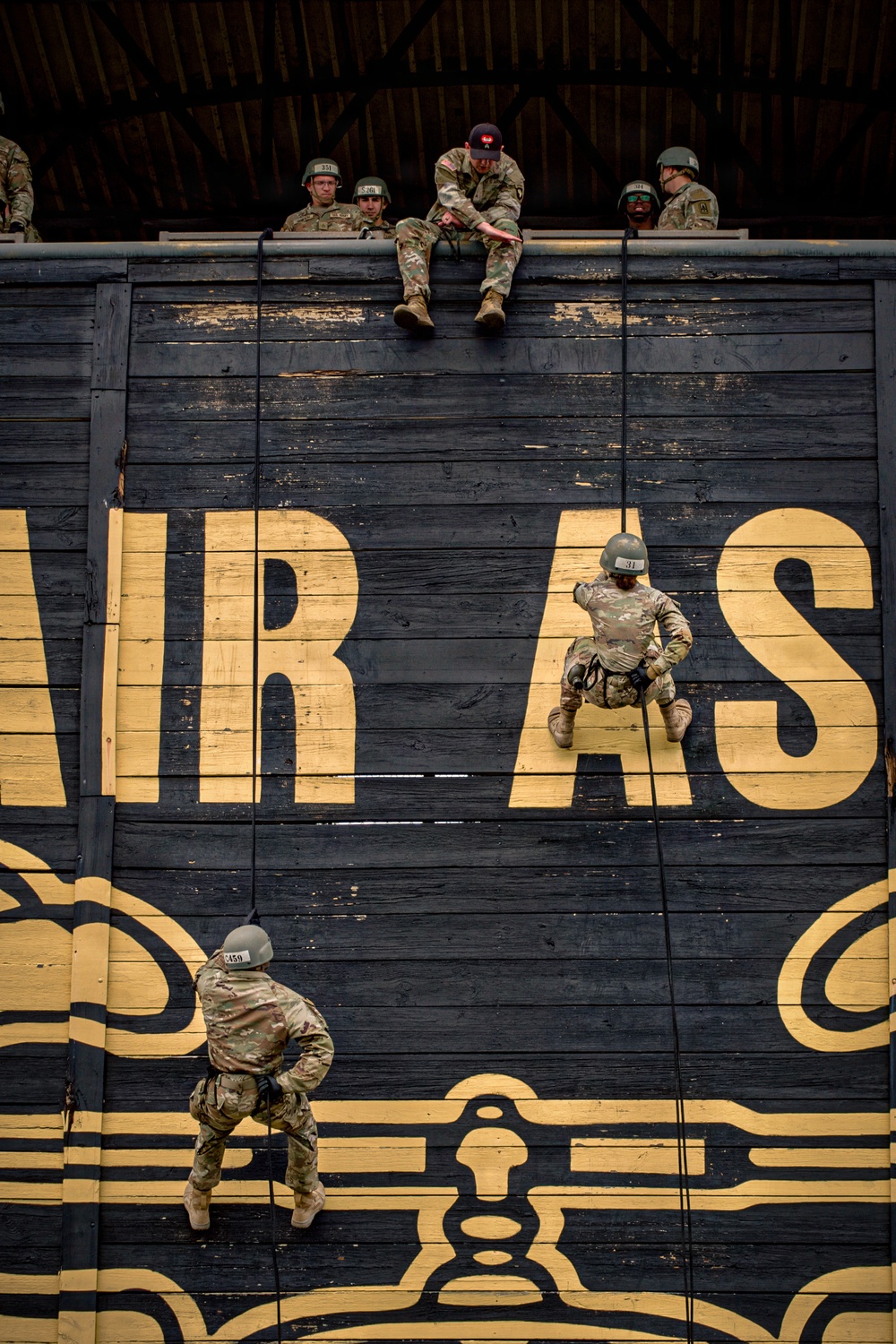 Air Assault School students conduct rappel training at Fort Campbell