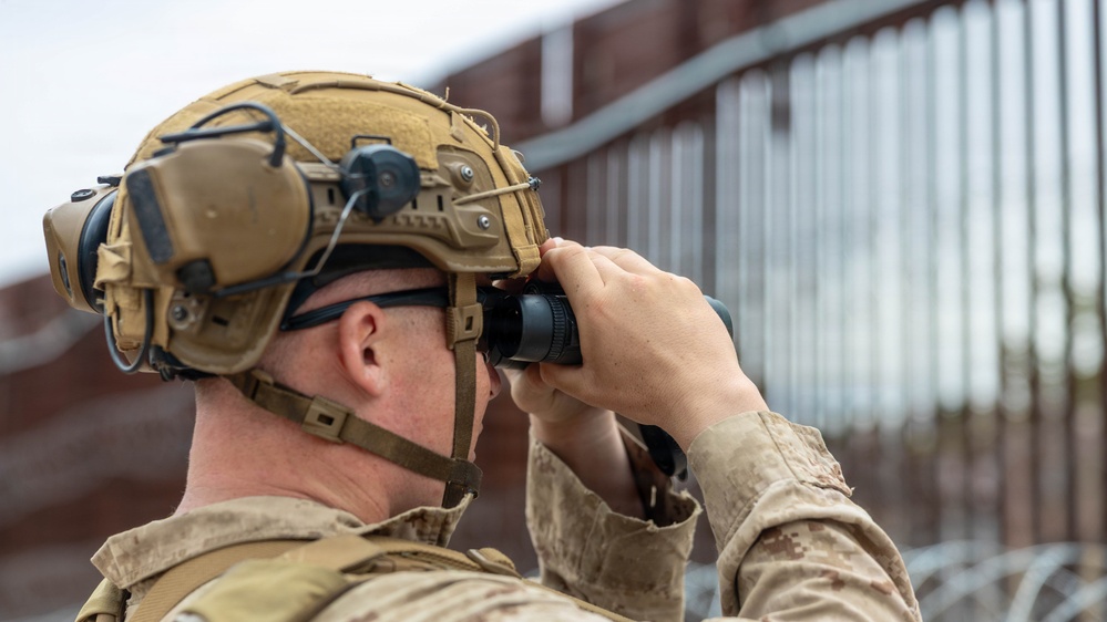 JTS-SB Marines Reinforce Southern Border Barrier in Nogales