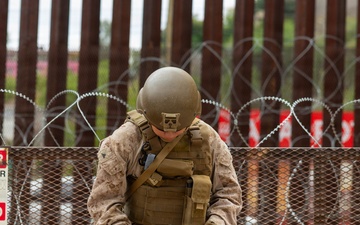 JTS-SB Marines Reinforce Southern Border Barrier in Nogales