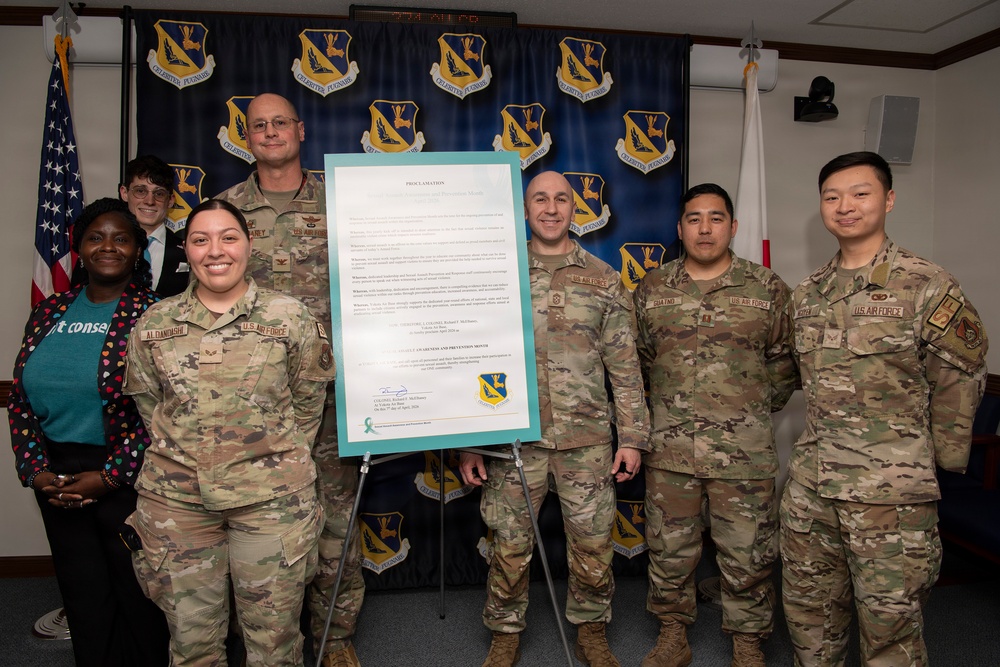 Yokota kicks off Sexual Assault Awareness, Prevention Month with proclamation
