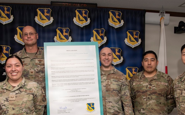 Yokota kicks off Sexual Assault Awareness, Prevention Month with proclamation