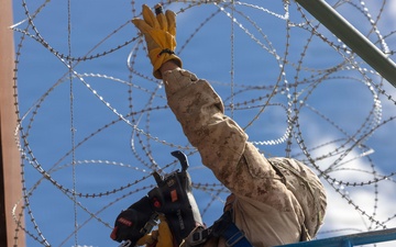 Marines with JTF-SB Conduct Barrier Reinforcement