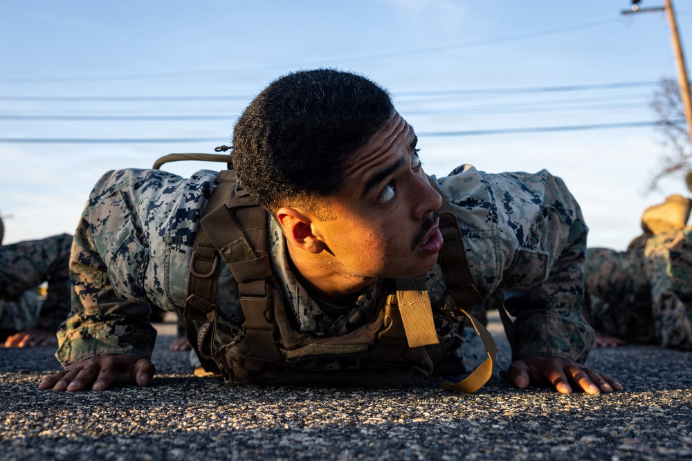 Marines Participate in MAIC Physical Training