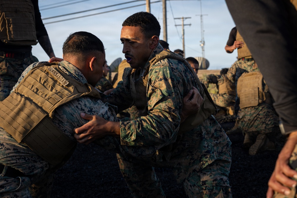 Marines Participate in MAIC Physical Training