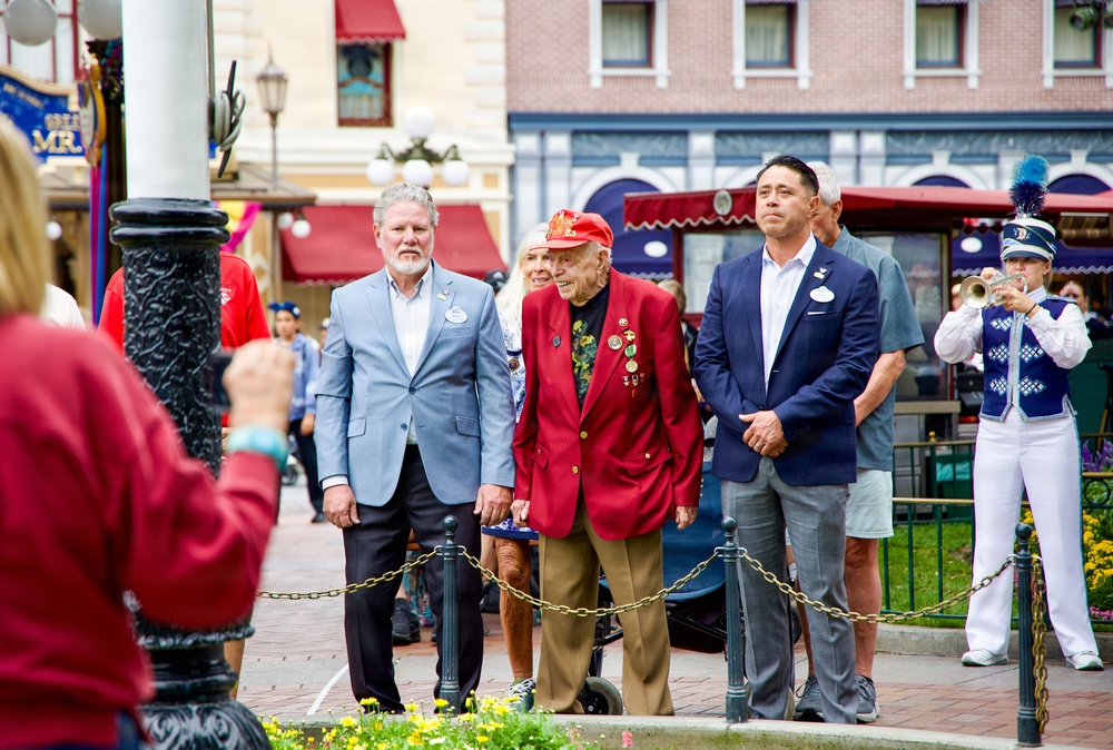 100-Year-Old WWII Veteran Honored at Disneyland