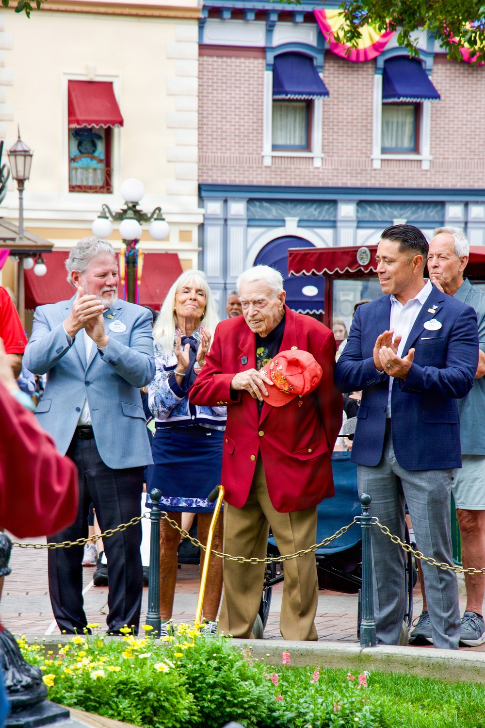 100-Year-Old WWII Veteran Honored at Disneyland