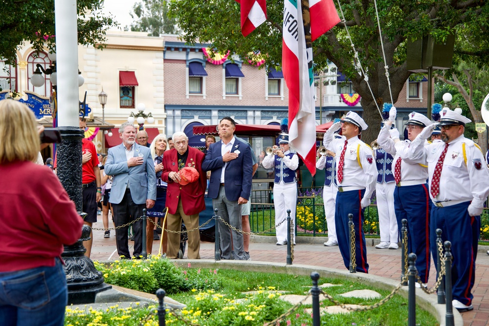 100-Year-Old WWII Veteran Honored at Disneyland