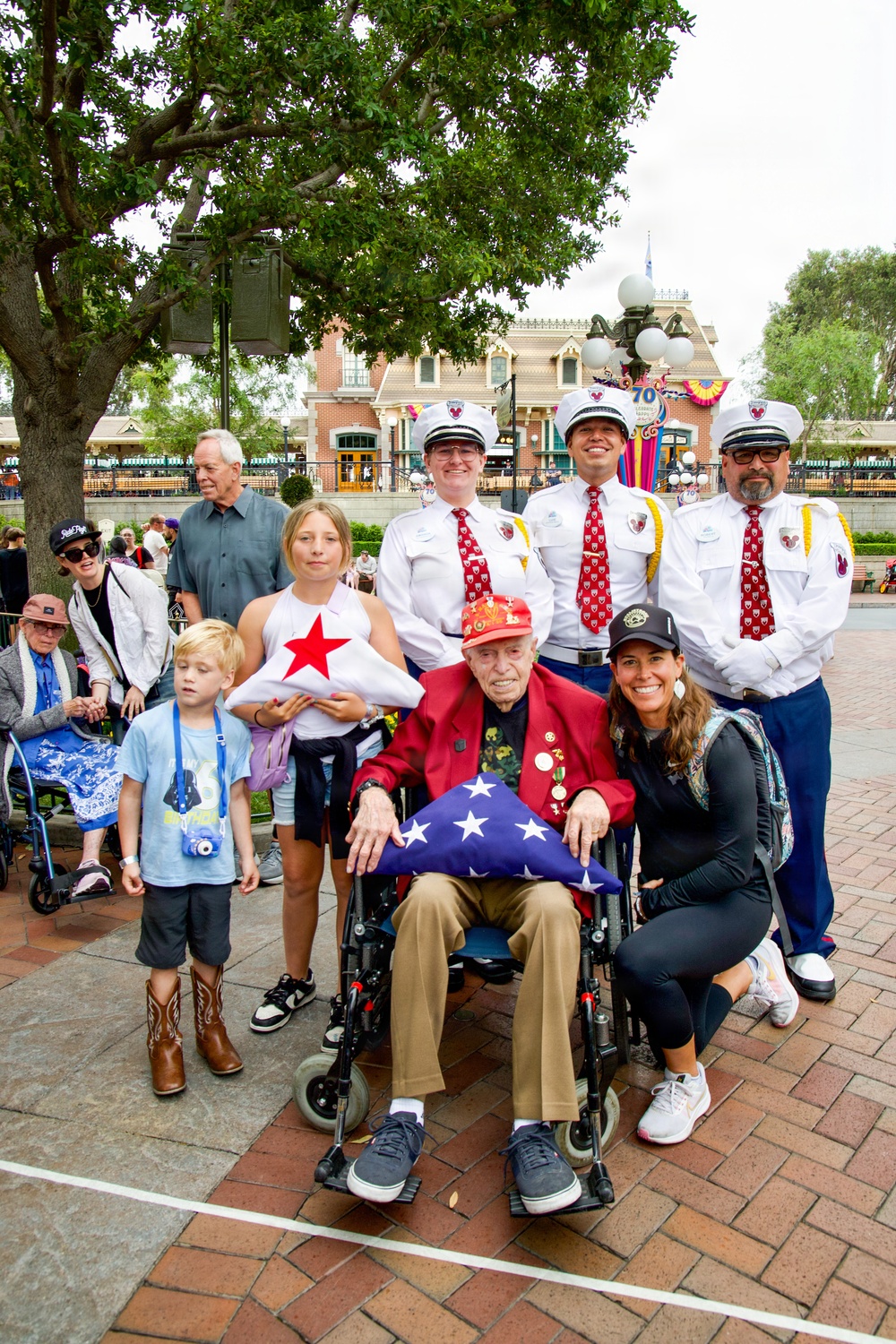 100-Year-Old WWII Veteran Honored at Disneyland