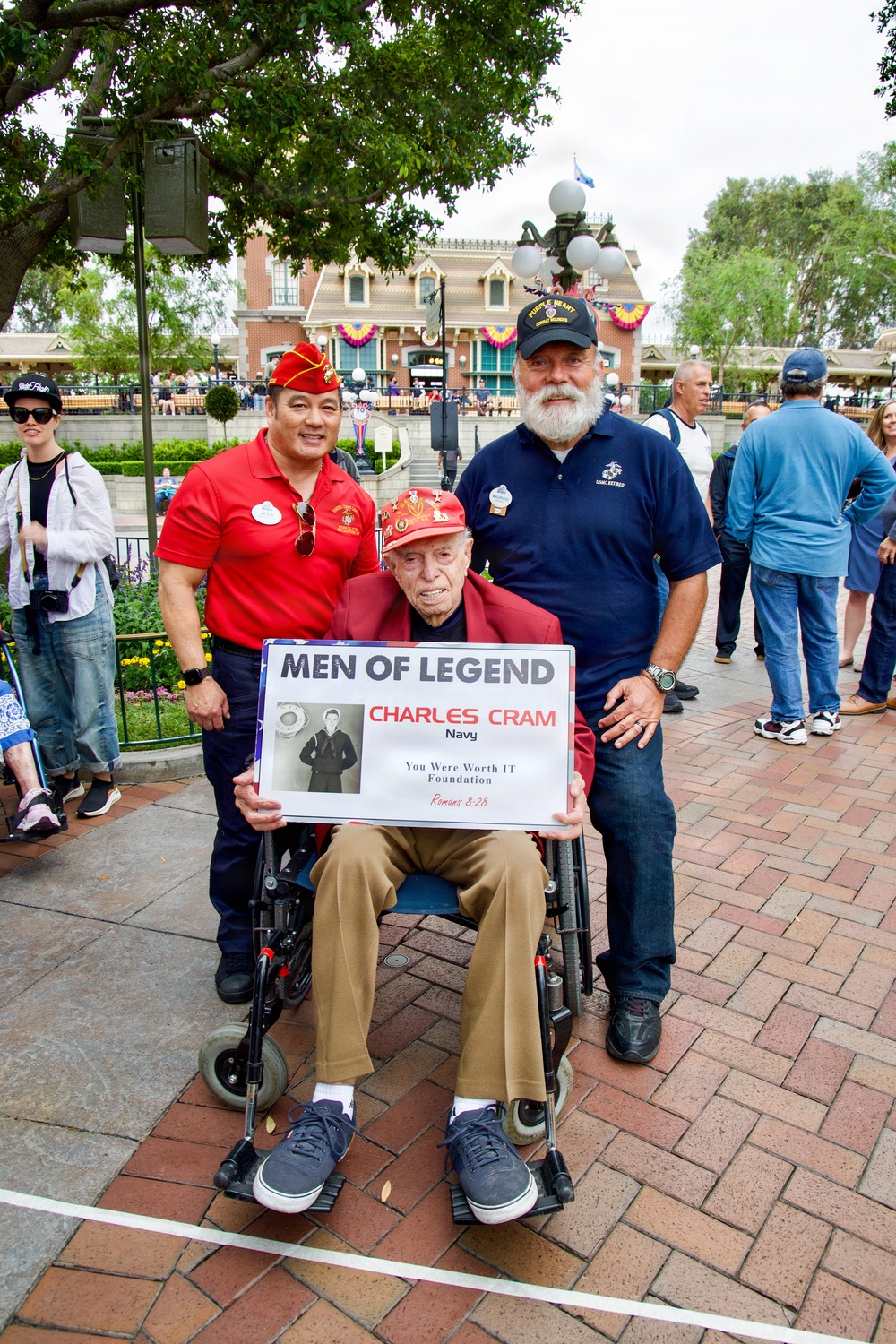 100-Year-Old WWII Veteran Honored at Disneyland
