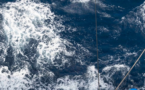 USS John P. Murtha conducts a replenishment-at-sea