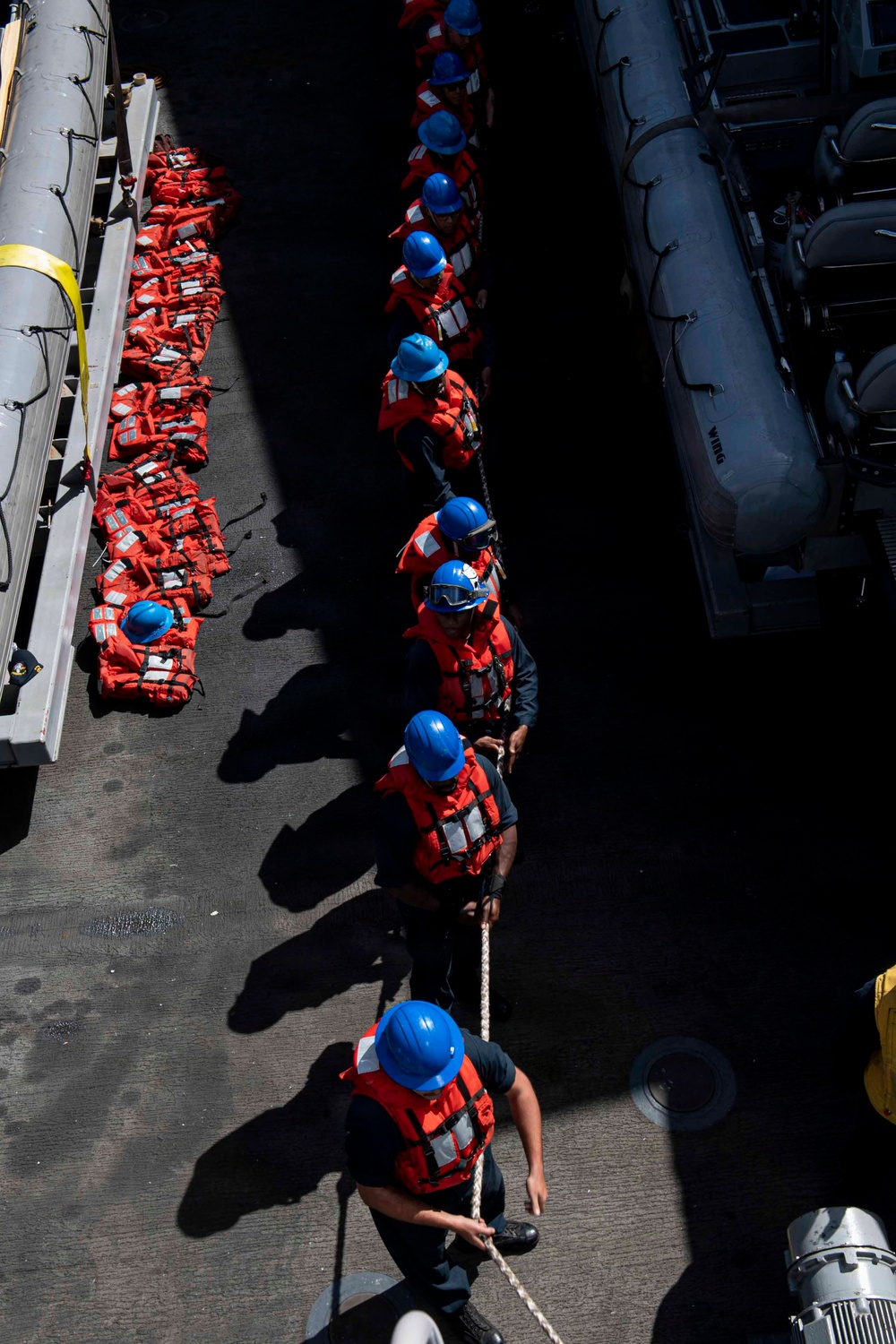 USS John P. Murtha conducts a replenishment-at-sea