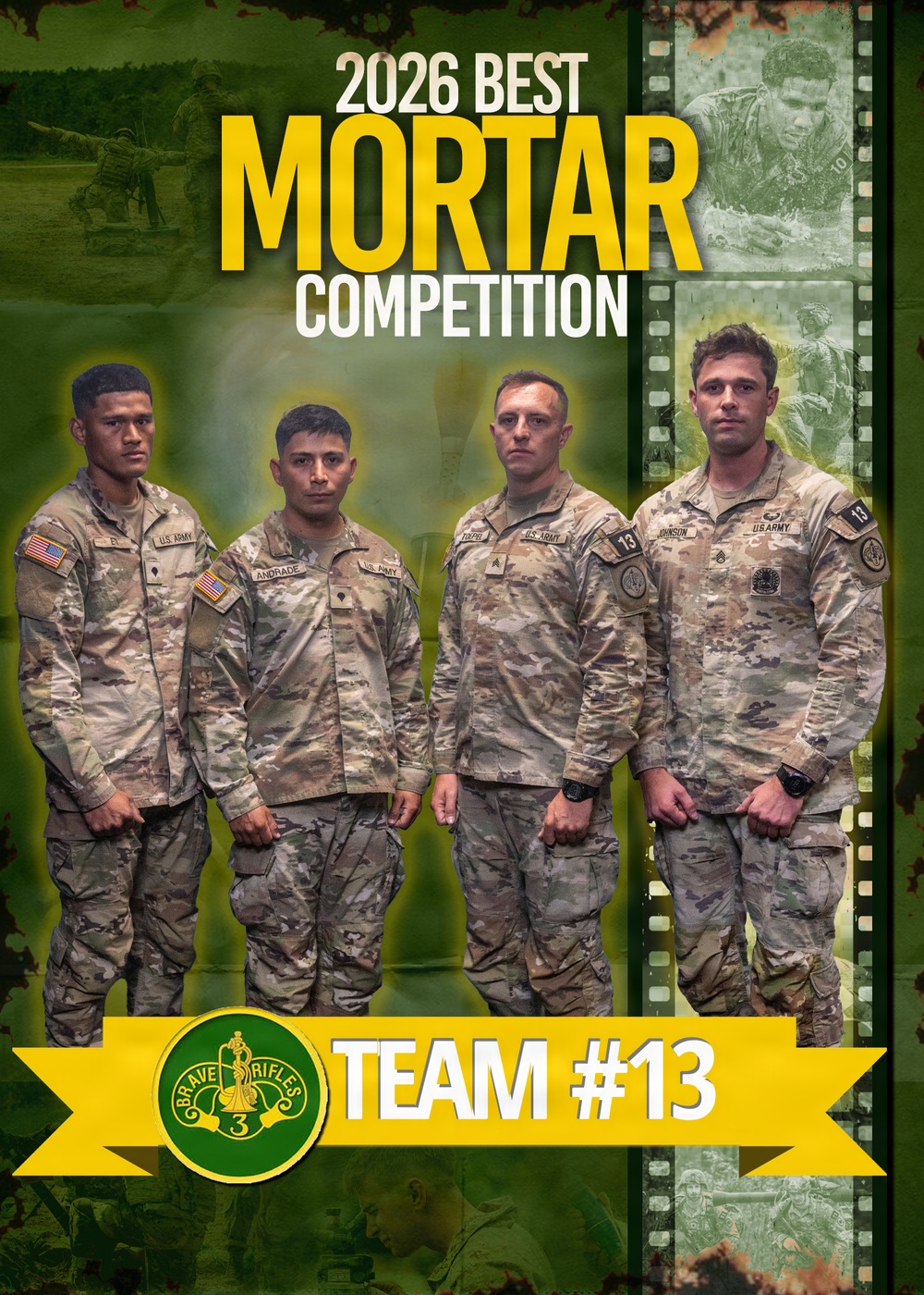 2026 Best Mortar Competition team photos.
