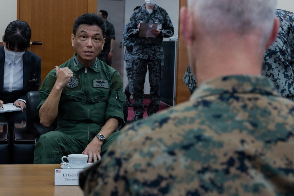 MARFORPAC commander visits Japan Air Defense Command headquarters