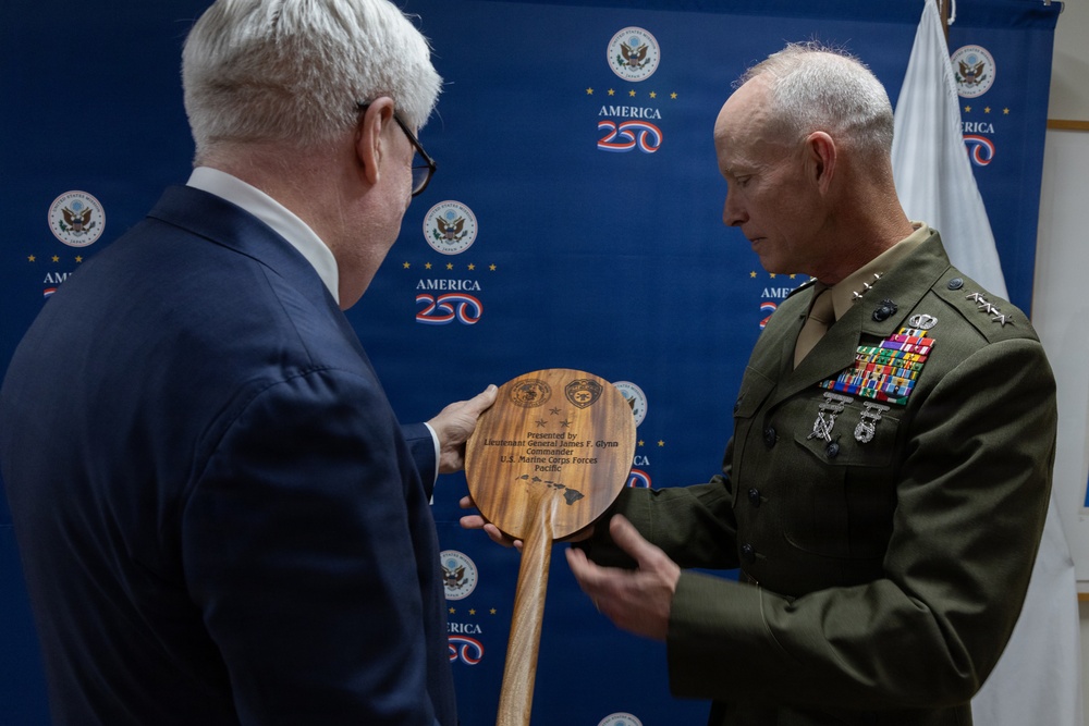 MARFORPAC commander visits U.S. Embassy in Tokyo