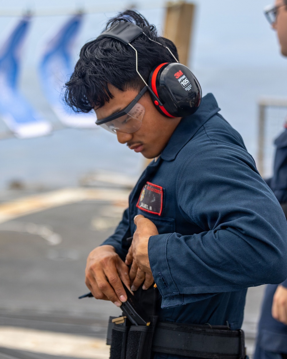 USS Rafael Peralta Small Arms Live-Fire