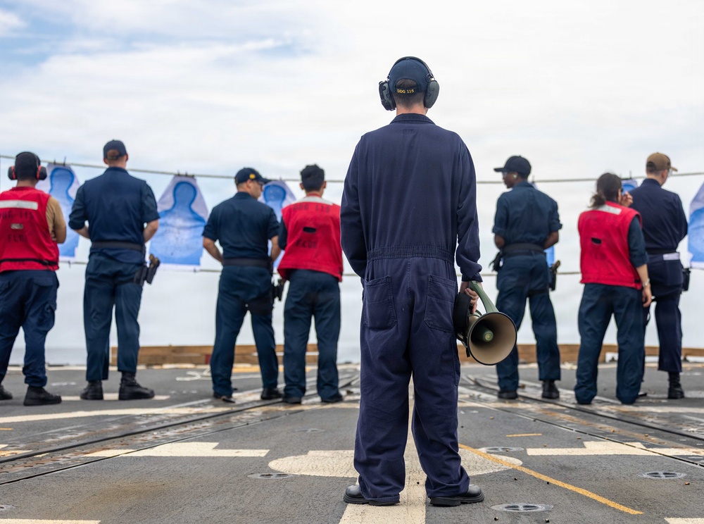 USS Rafael Peralta Small Arms Live-Fire