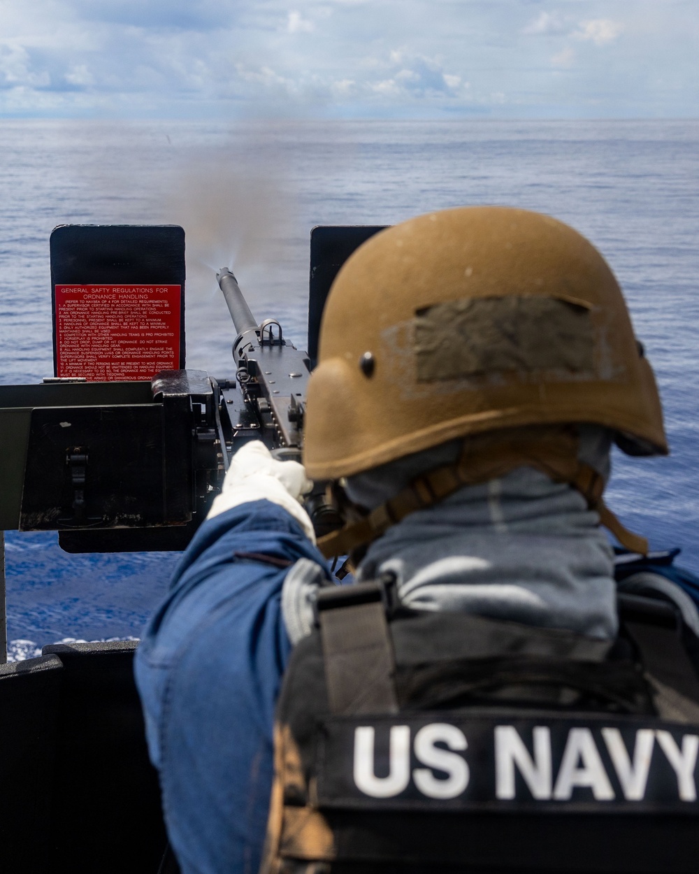 USS Rafael Peralta Live-Fire Crew-Served Weapons Exercise